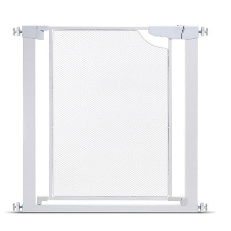 שער בטיחות רשת מתכת לבן דגם ללא קדיחה 77 ס״מ