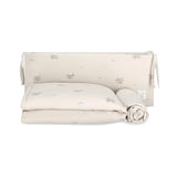 סט מיננה צבע בז'  עם הדפס של מטוסים