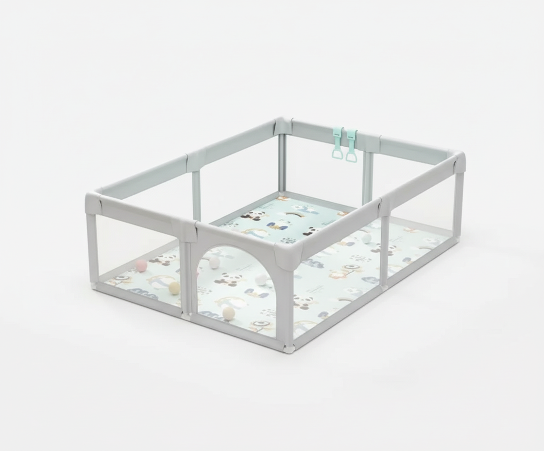 Minigo & Be-Care – מתחם פעילות מרשת עם כדורים | גדר פעילות