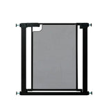 שער בטיחות רשת מתכת שחור ללא קדיחה עם נעילה אוטומטית