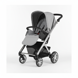 בבהקאר פארקור 051 – אפור דמוי עור | עגלת תינוק