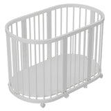 קן לציפור 4 ב-1 –דגם D-1 עריסה ומיטת תינוק לבן