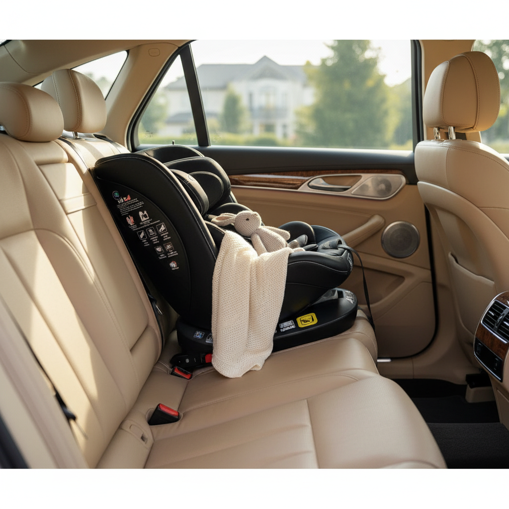 Be Care – כיסא בטיחות מסתובב 360° משולב בוסטר עם רגלית | בטיחות ברכב