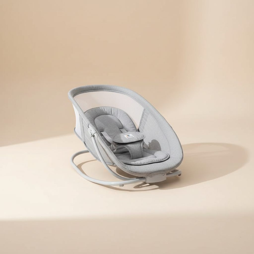 מאסטלה 4 ב-1 – נדנדה חשמלית וטרמפולינה עם מגש אוכל נשלף