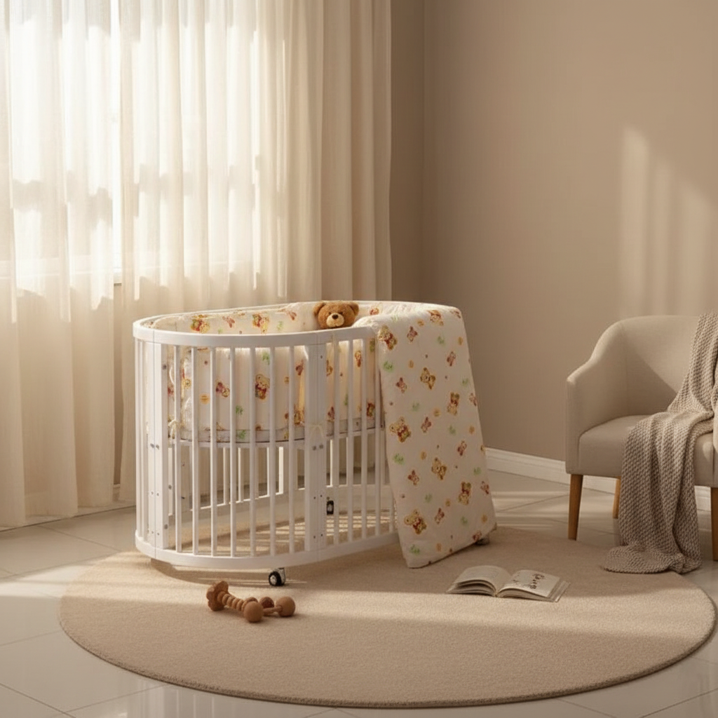 קן לציפור 4 ב-1 – עריסה ומיטת תינוק | רהיטים לתינוק