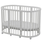 קן לציפור 4 ב-1 –דגם D-1 עריסה ומיטת תינוק לבן