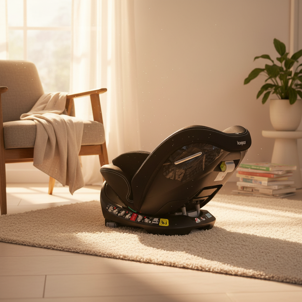 Be Care – כיסא בטיחות מסתובב 360° משולב בוסטר עם רגלית | בטיחות ברכב