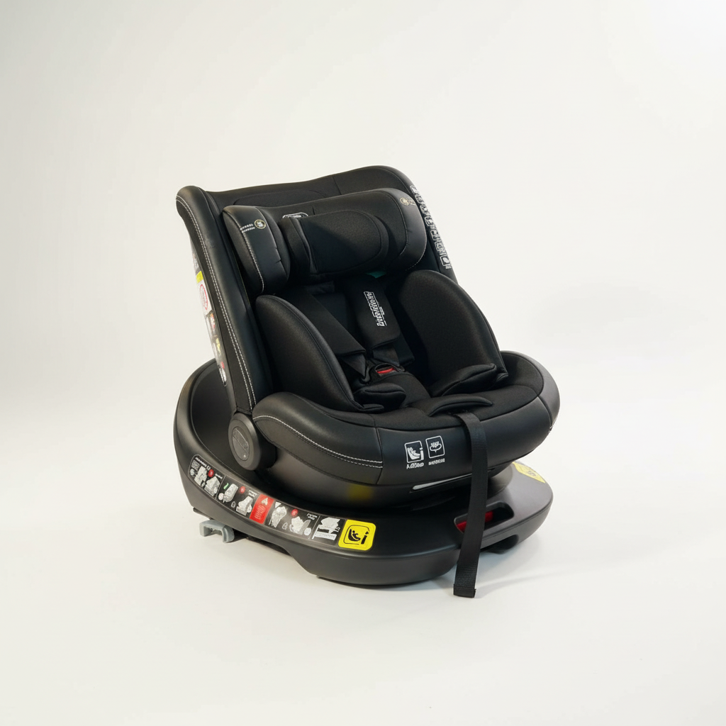 Be Care – כיסא בטיחות מסתובב 360° משולב בוסטר עם רגלית | בטיחות ברכב