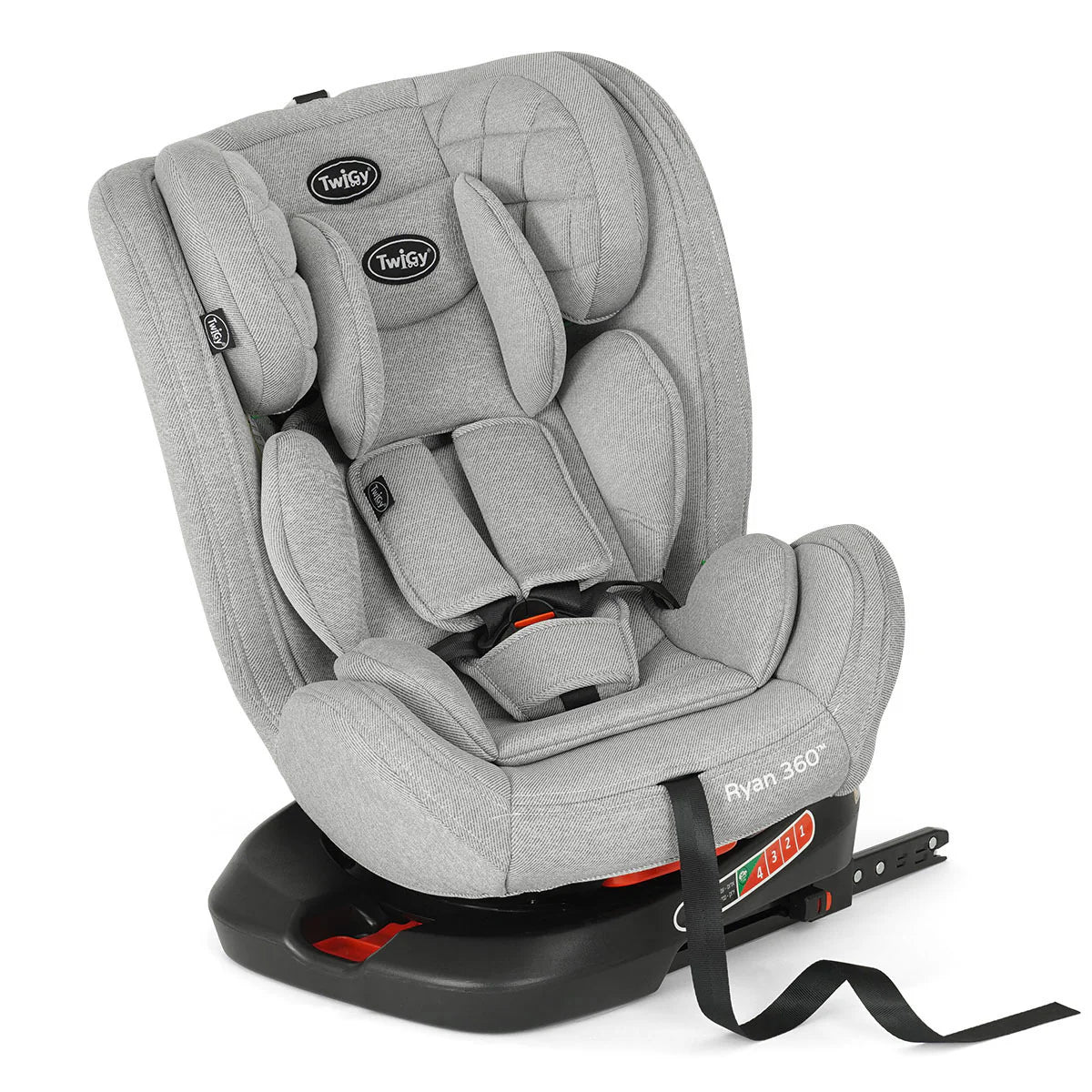 כיסא בטיחות מסתובב טוויגי ראיין 360 – Twigy Ryan 360 אפור