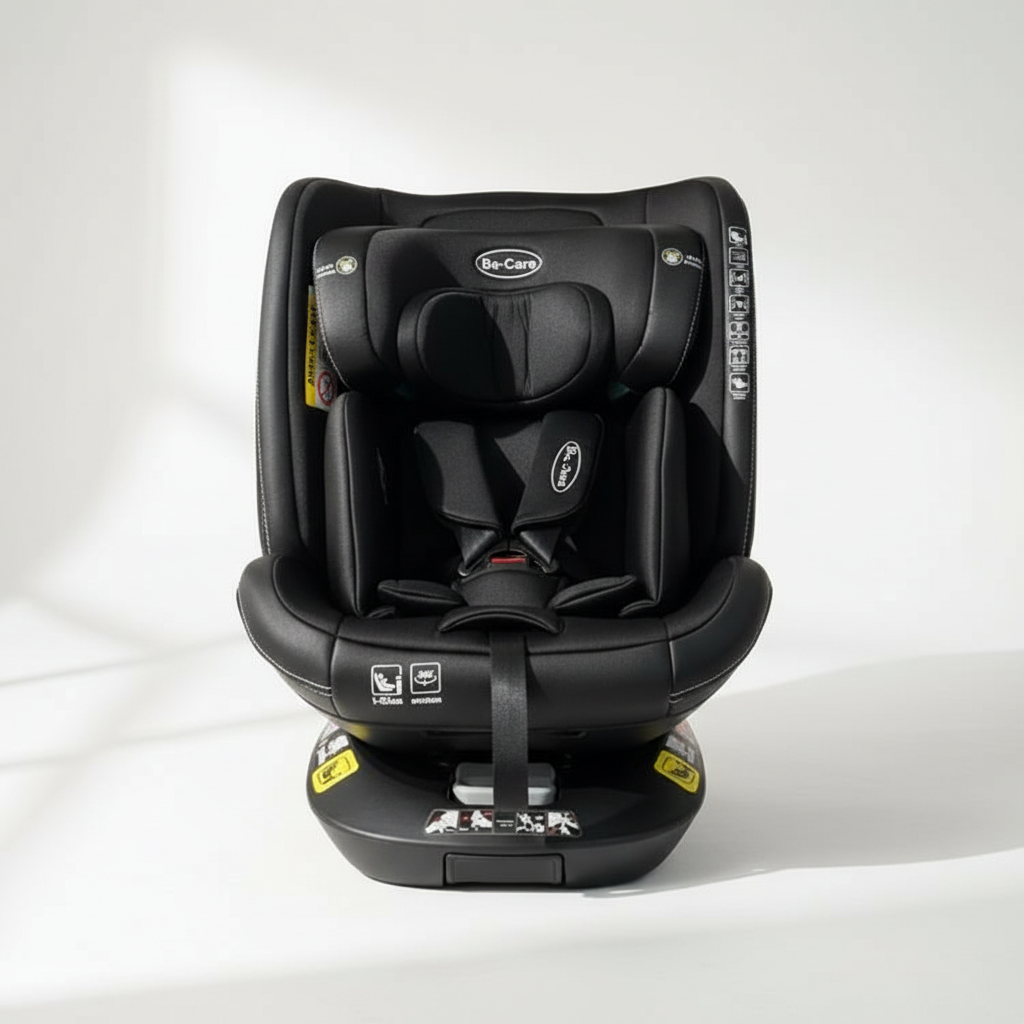 Be Care – כיסא בטיחות מסתובב 360° משולב בוסטר עם רגלית | בטיחות ברכב
