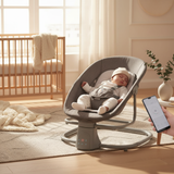 מאסטלה 4 ב-1 – נדנדה חשמלית וטרמפולינה עם מגש אוכל נשלף