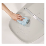 משטח החתלה מסיליקון גדול  עם חגורות צבע בז