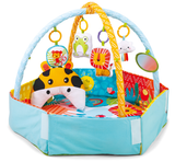 אוניברסיטה ומשטח פעילות 2 ב-1 עם דפנות מתכווננות וכרית תמיכה – Konig Kids