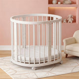 קן לציפור 4 ב-1 –דגם D-1 עריסה ומיטת תינוק לבן