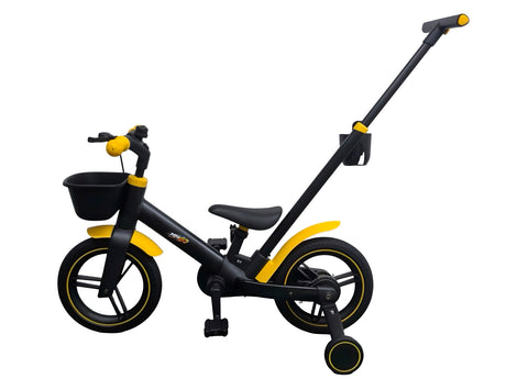 אופני איזון והאופניים הראשונים 5 ב-1 MINIGO עם ידית דחיפה להורים