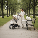 חבילת לידה מלאה – עגלה JANE, עריסה Minigo, שידה 80 ס"מ