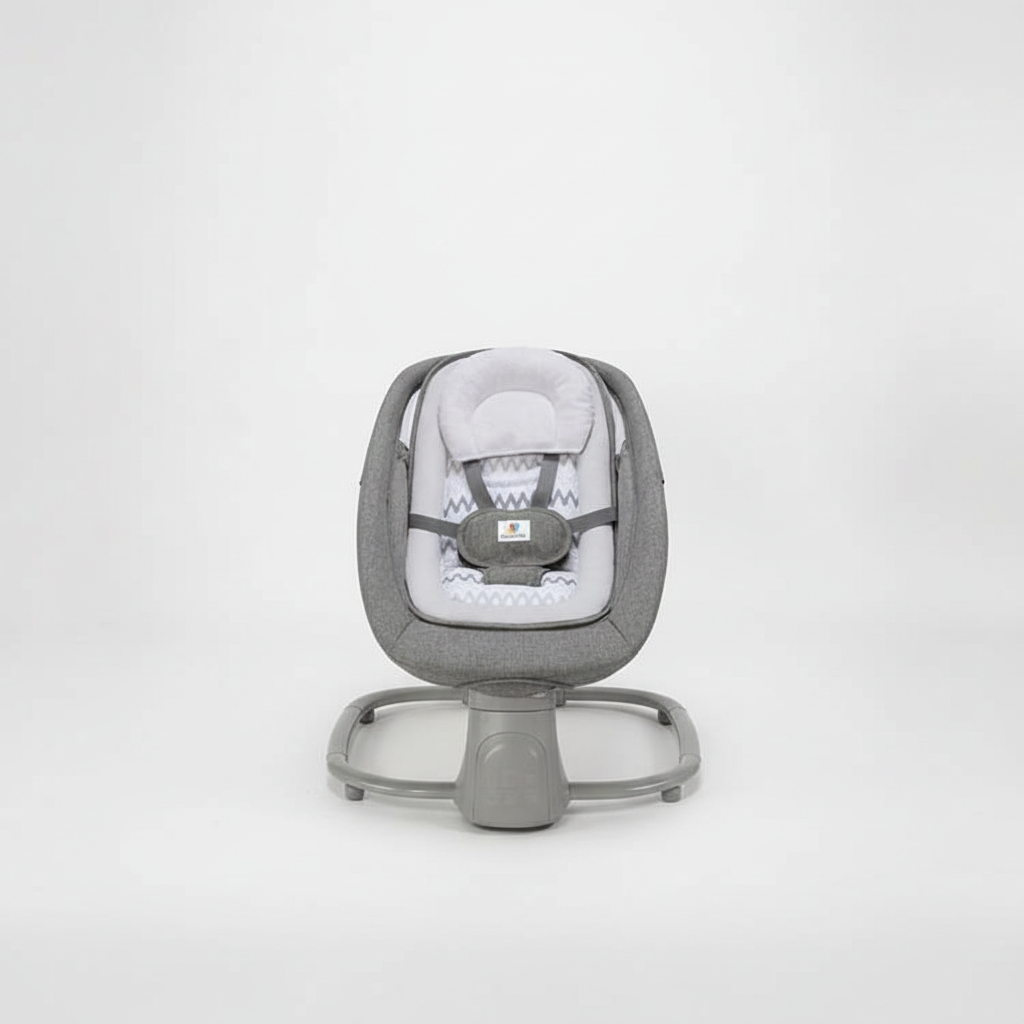 מאסטלה 4 ב-1 – נדנדה חשמלית וטרמפולינה עם מגש אוכל נשלף