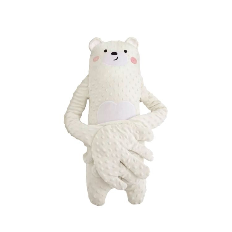 כרית חיבוקי עם יד טופחת - חיות שונות