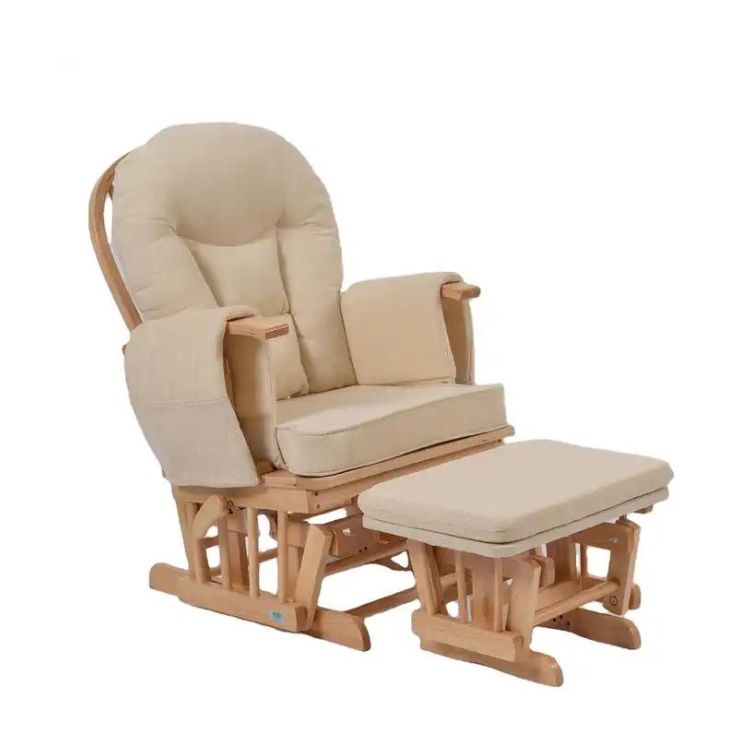 כורסאת הנקה TF05T בצבע בז' עם הדום מתנדנד