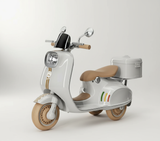 קטנוע חשמלי 3 גלגלים אפור בהיר