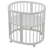 קן לציפור 4 ב-1 –דגם D-1 עריסה ומיטת תינוק לבן