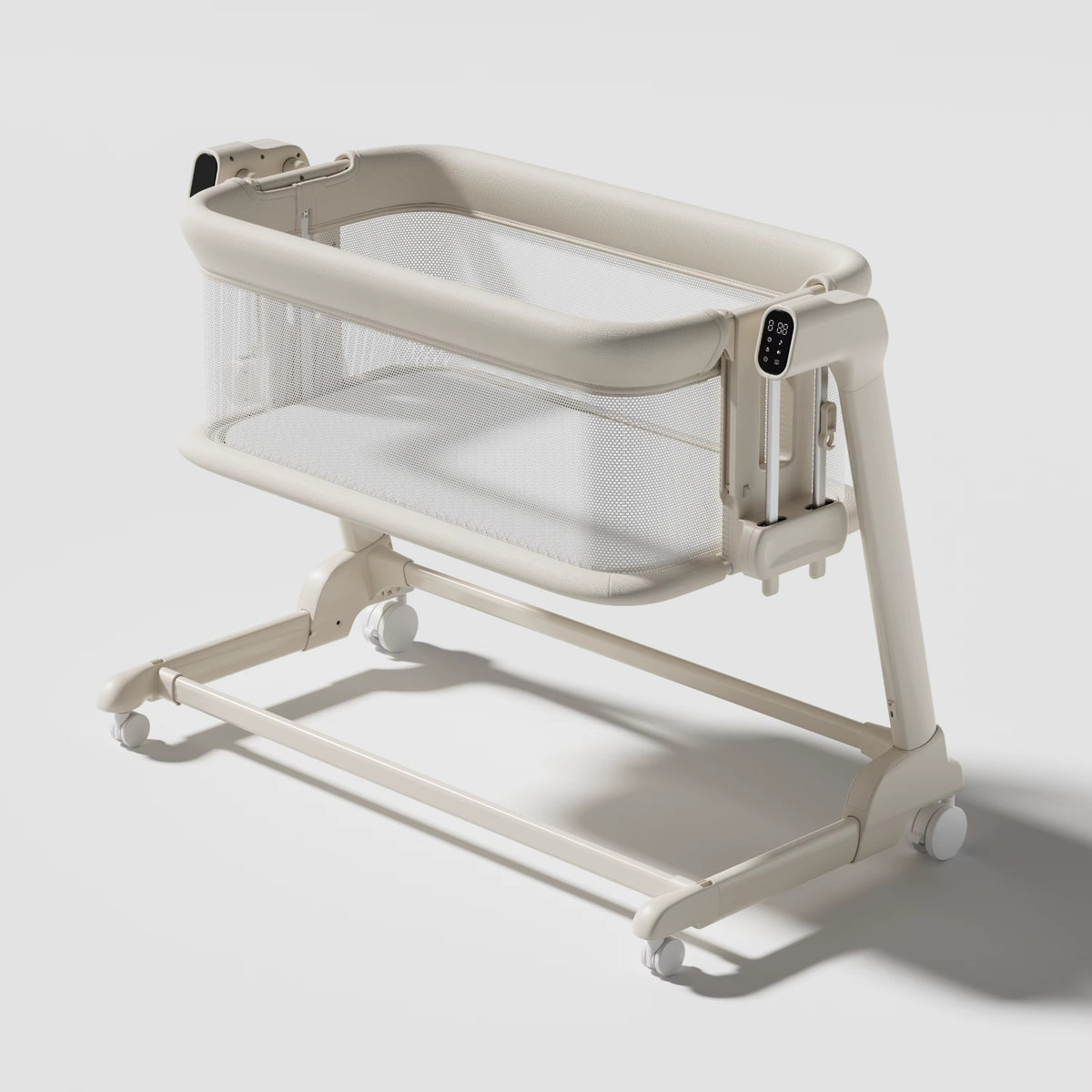 מיניגו SWING– עריסה מתחברת חשמלית בז' | עריסה לתינוק