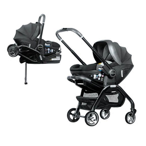 סלקל וטיולון הופלה שחור עם גגון מסנן קרינה UV50