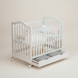 מיניגו – סט מיטה ושידה | חדר תינוק לבן