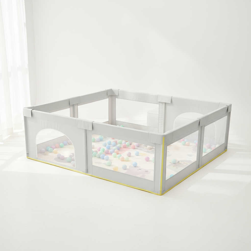 Minigo & Be-Care – מתחם פעילות מרשת עם כדורים | גדר פעילות