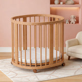 קן לציפור 4 ב-1 –דגם D-2 עריסה ומיטת תינוק צבע עץ