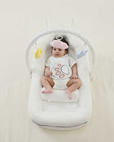 בייבי נסט מיניגו לבן עם פס כחול  / BABY NEST