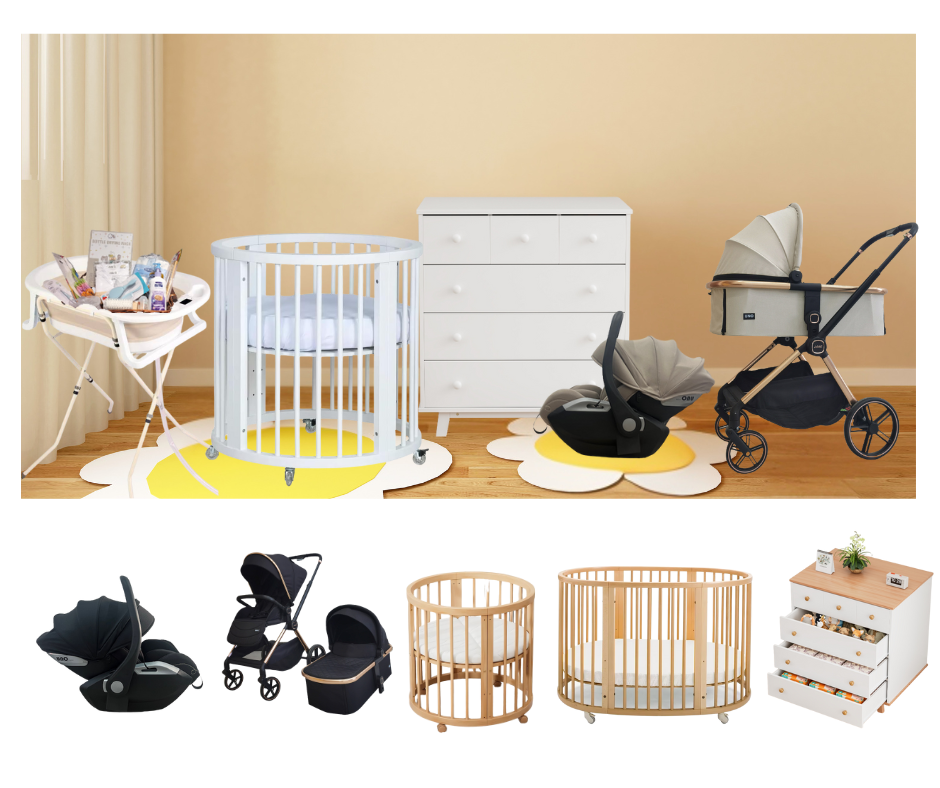 JANE חבילת לידה מקיפה – עגלה, עריסה ושידה תואמת | חבילת לידה (Copy)