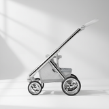 בבהקאר פארקור 051 – אפור דמוי עור | עגלת תינוק