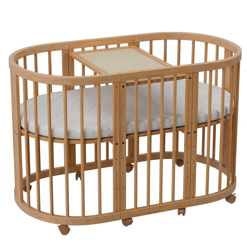 קן לציפור 4 ב-1 –דגם D-2 עריסה ומיטת תינוק צבע עץ