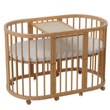 קן לציפור 4 ב-1 –דגם D-2 עריסה ומיטת תינוק צבע עץ