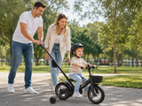 אופני איזון והאופניים הראשונים 5 ב-1 MINIGO עם ידית דחיפה להורים