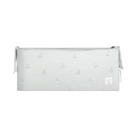 סט מצעים למיטת תינוק מיננה תכלת עם הדפס סירות