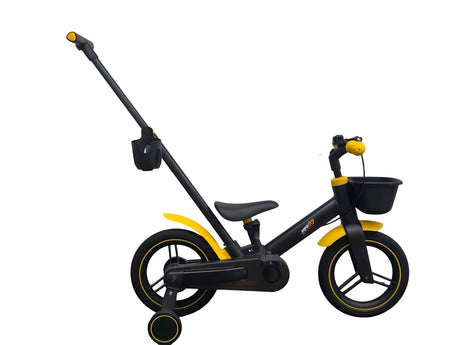 אופני איזון והאופניים הראשונים 5 ב-1 MINIGO עם ידית דחיפה להורים