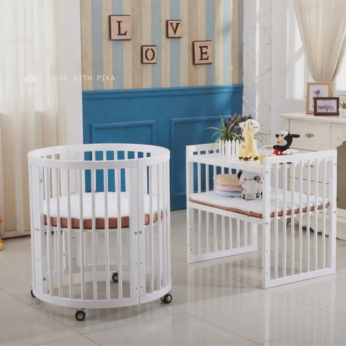 קן לציפור 4 ב-1 – עריסה ומיטת תינוק | רהיטים לתינוק